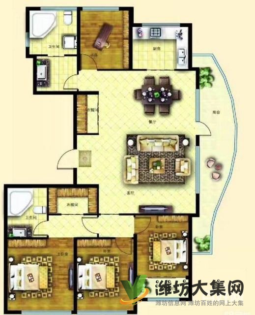真正德潤綠城高端大盤百合園187豪裝大平層 精 品